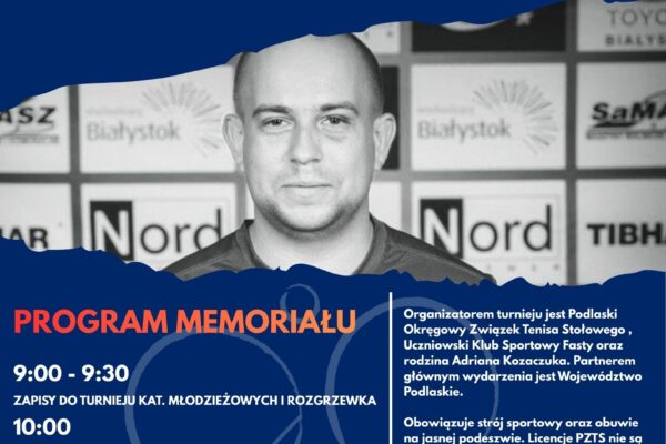IV Memoriał im. Adriana Kozaczuka (20.12.2025, Fasty)